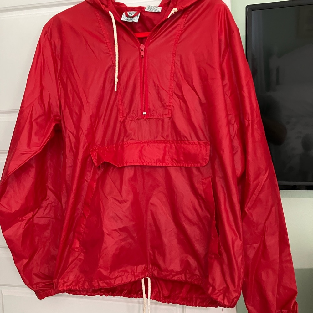 Lacoste Red Windbreaker Jacket